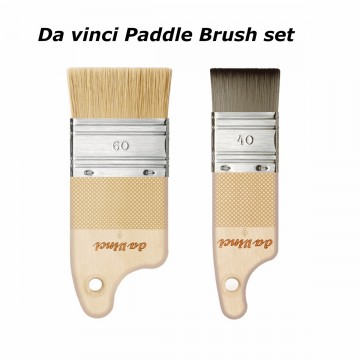 Paddle brush sæt m 2 stk., da vinci Paddle brush sæt m 2 stk., da vinci